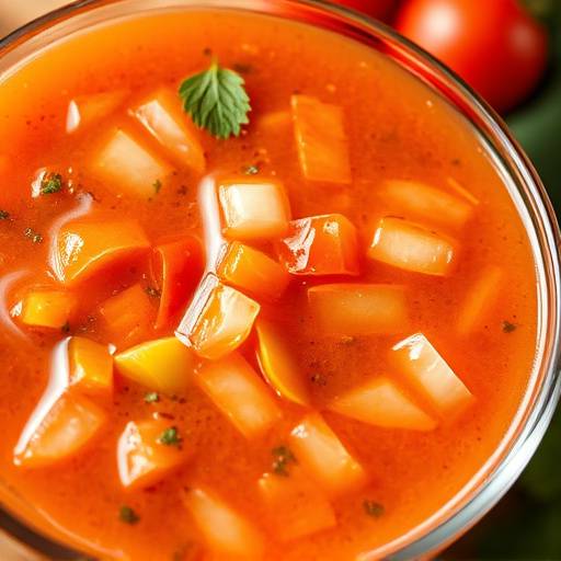 Gazpacho andaluz refrescante